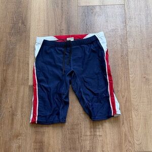 Mens Navy and Red swim Shorts